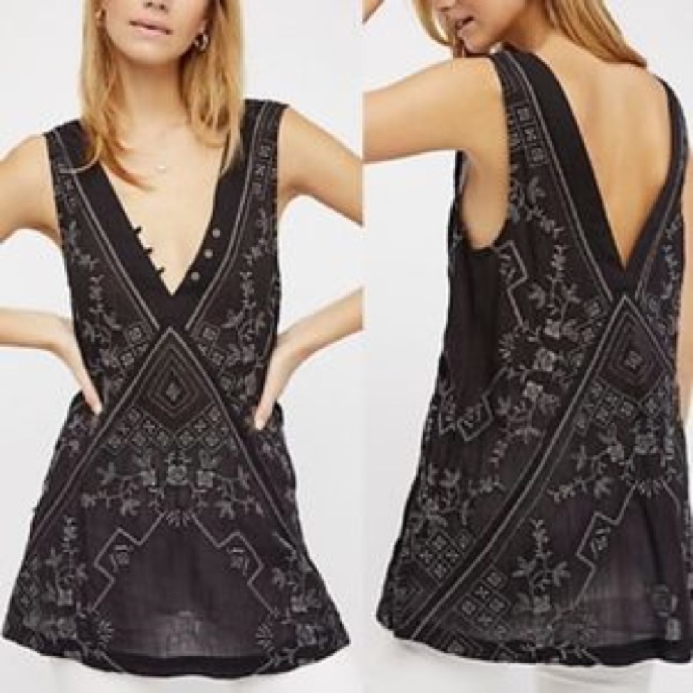 Free People Sweetest Shift mini slip dress NWT